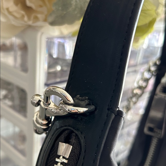 Rebecca Minkoff Black Shoulder Bag with Silver Chain - Picture 4 of 8